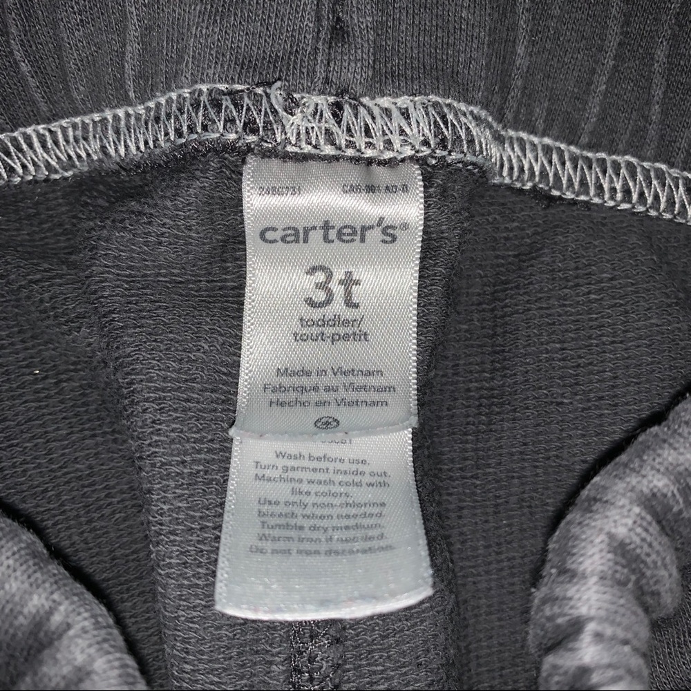 •Kids• Grey Carter’s shorts 3T - Picture 3 of 3